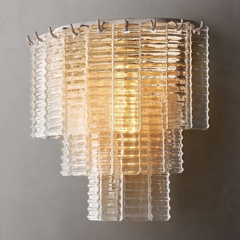 Sireni Clear Glass Wall Sconce-HiLamps