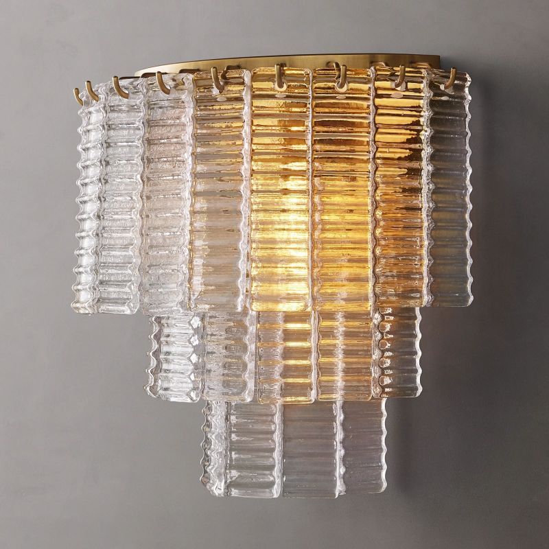 Sireni Clear Glass Wall Sconce-HiLamps