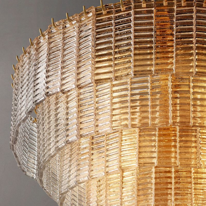 Sireni Glass Round Chandelier 41"-HiLamps