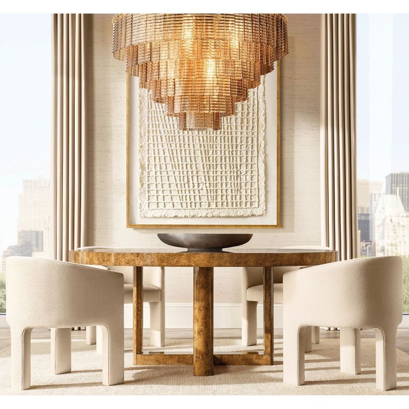 Sireni Glass Round Chandelier 65"-HiLamps