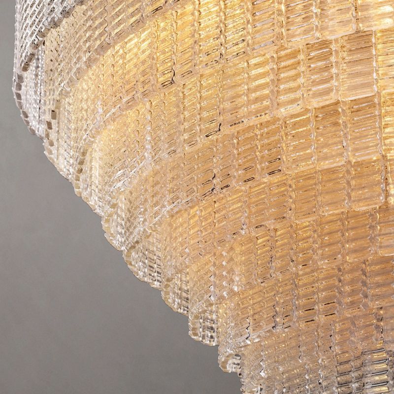 Sireni Glass Round Chandelier 52"-HiLamps
