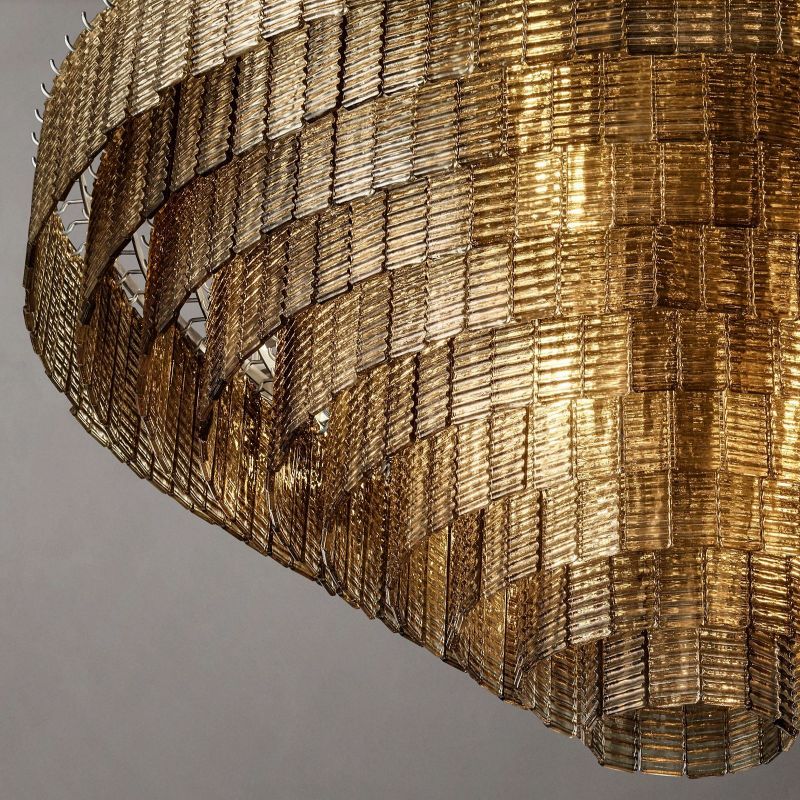 Sireni Glass Round Chandelier 65"-HiLamps