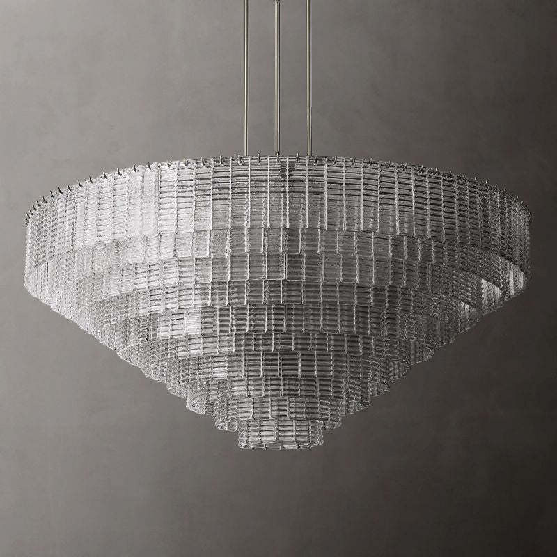 Sireni Glass Round Chandelier 65"-HiLamps