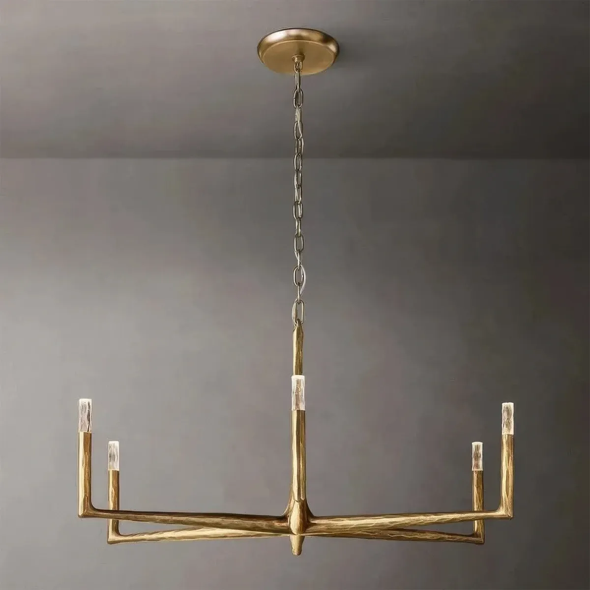 Thaddeus Hammered Finish Round Chandelier