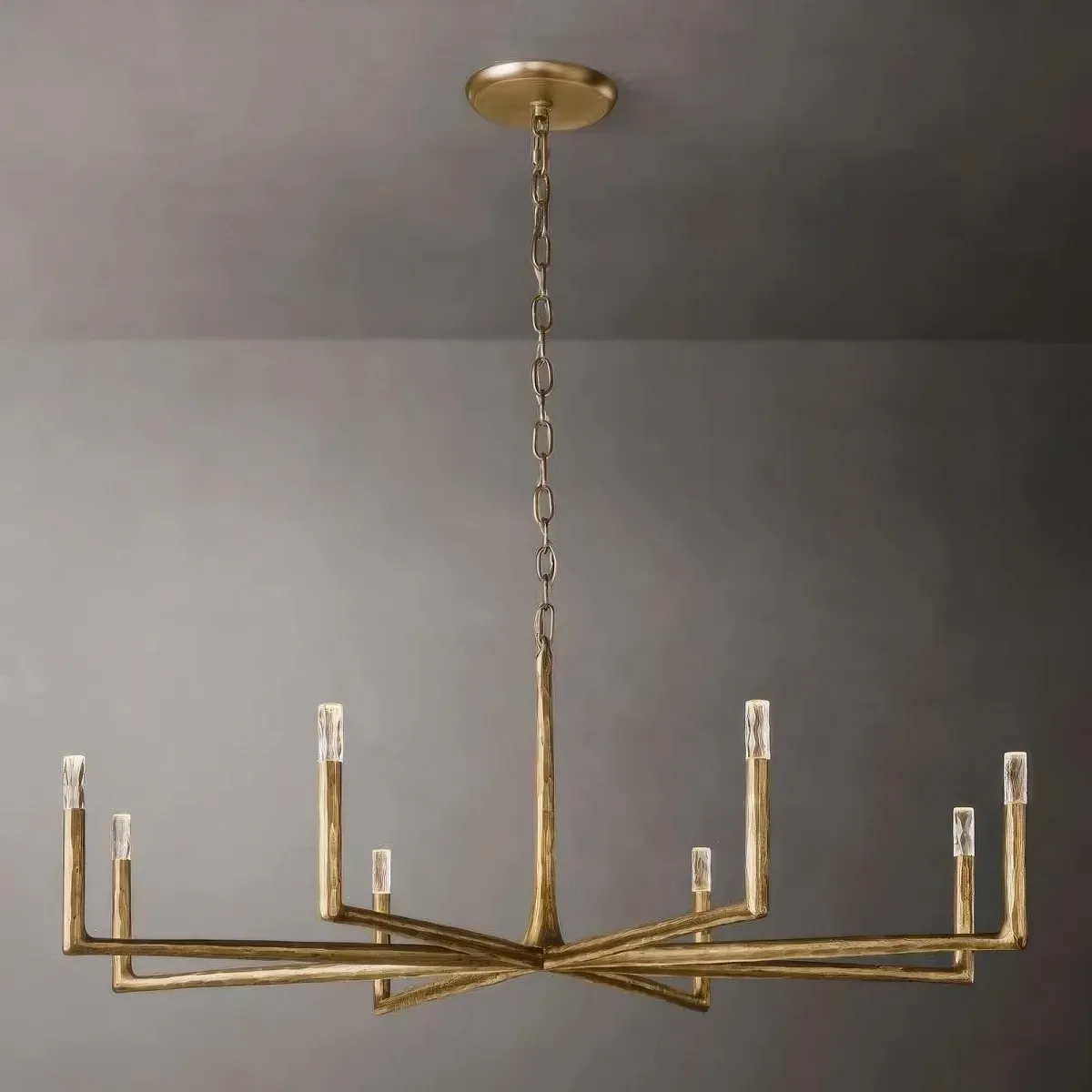 Thaddeus Hammered Finish Round Chandelier