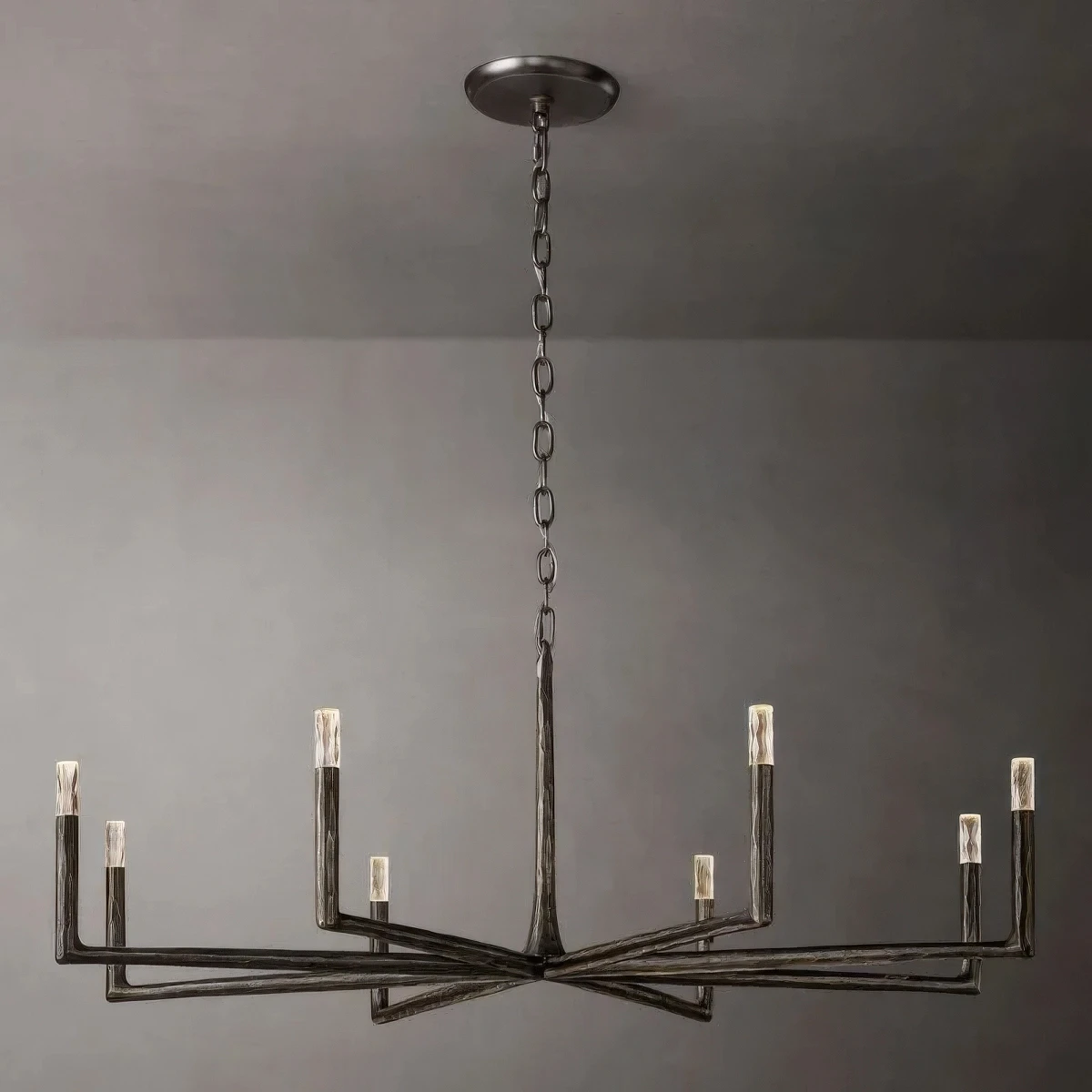 Thaddeus Hammered Finish Round Chandelier