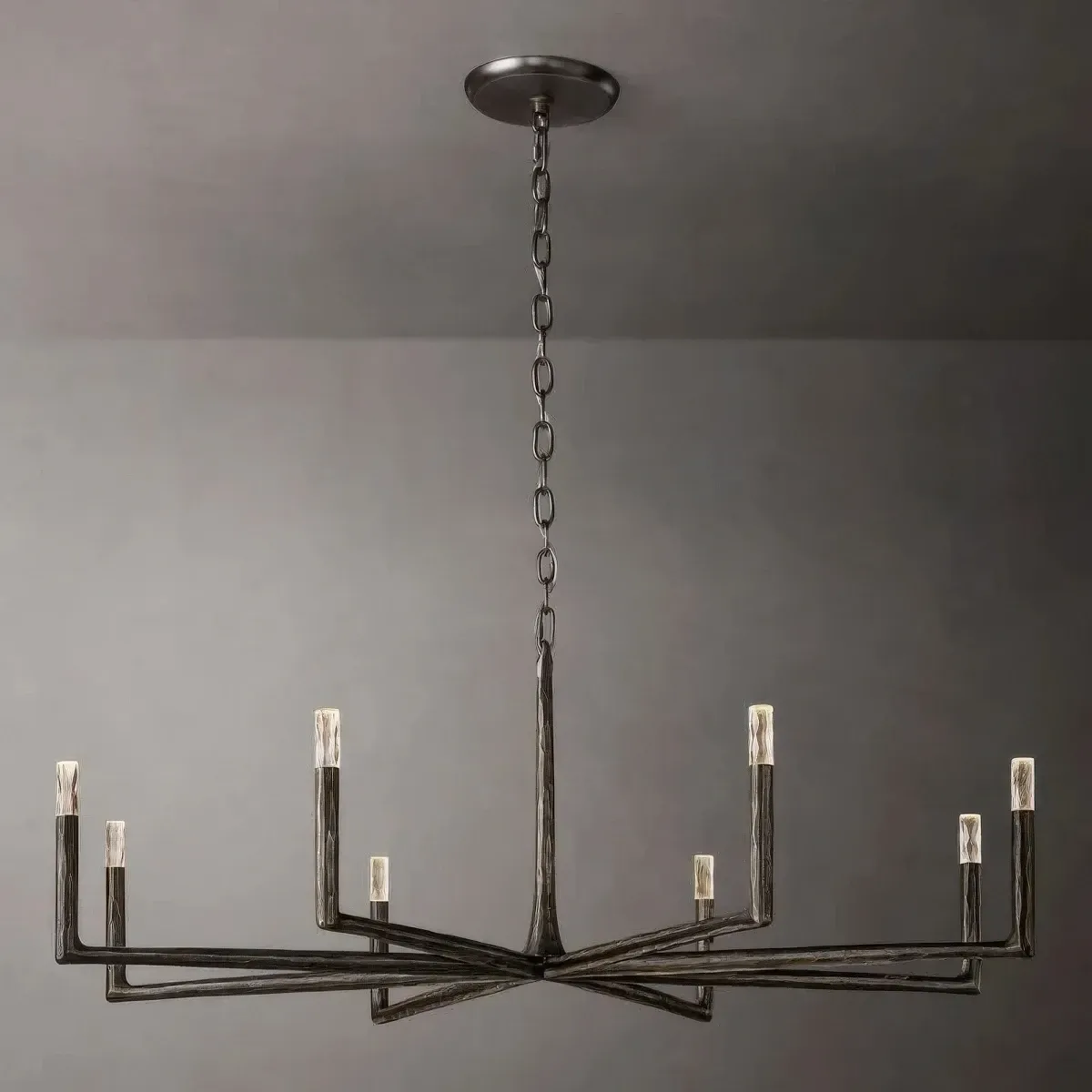 Thaddeus Hammered Finish Round Chandelier