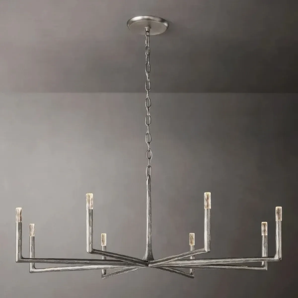 Thaddeus Hammered Finish Round Chandelier