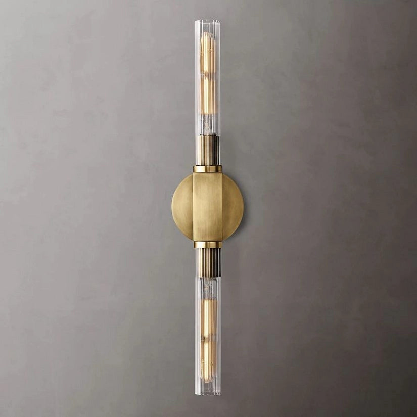 Prismatic Glass Linear Wall Sconce-HiLamps