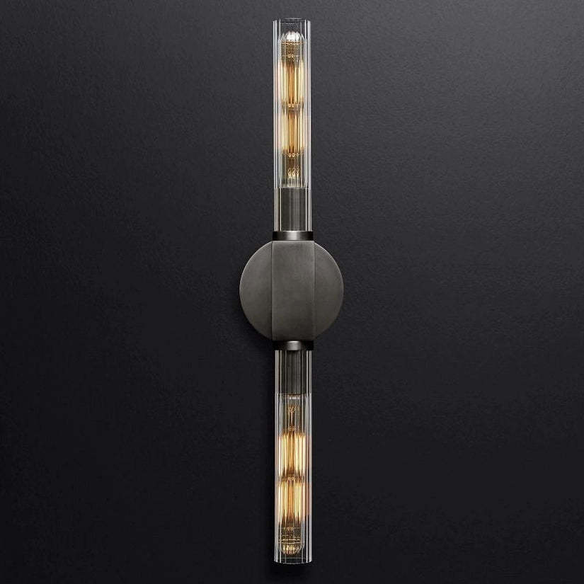 Prismatic Glass Linear Wall Sconce-HiLamps