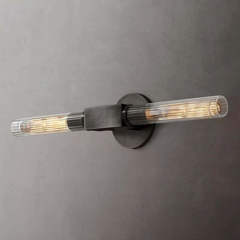 Prismatic Glass Linear Wall Sconce-HiLamps