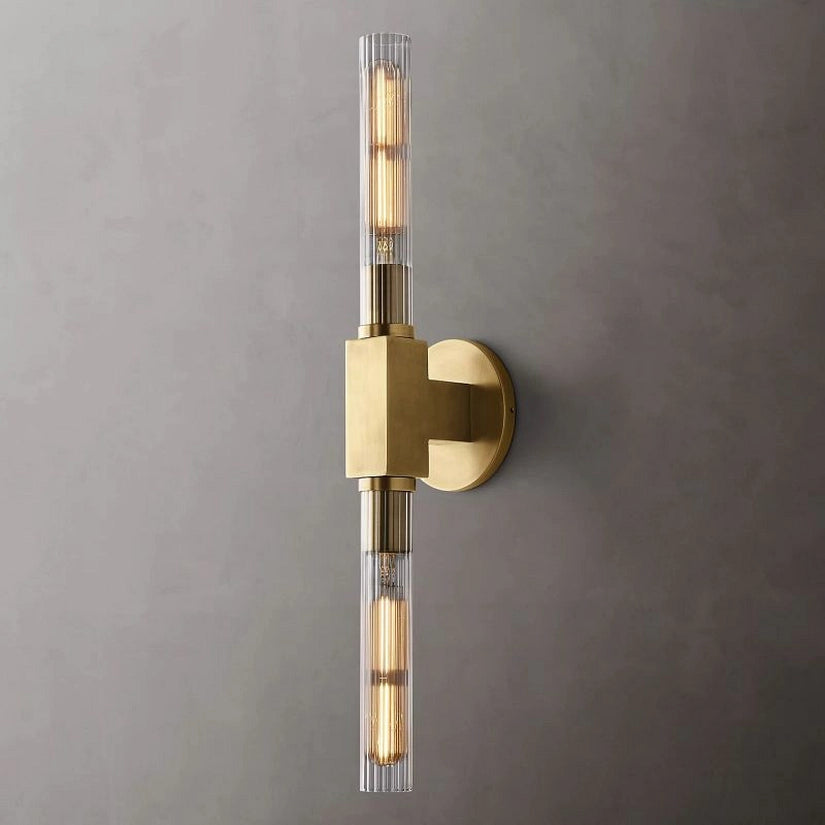 Prismatic Glass Linear Wall Sconce-HiLamps