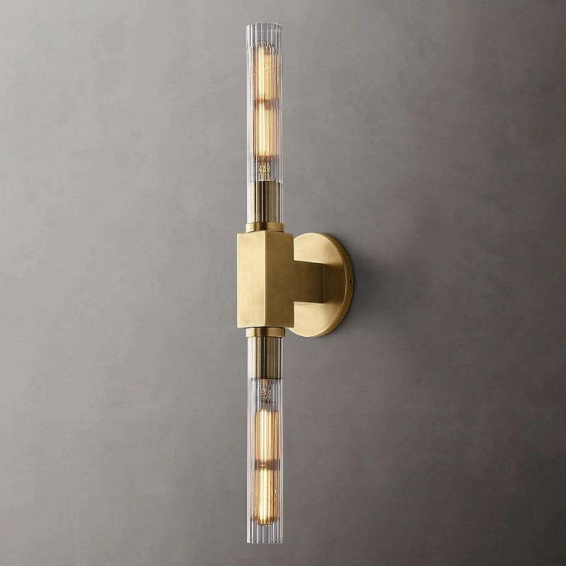 Prismatic Glass Linear Wall Sconce-HiLamps