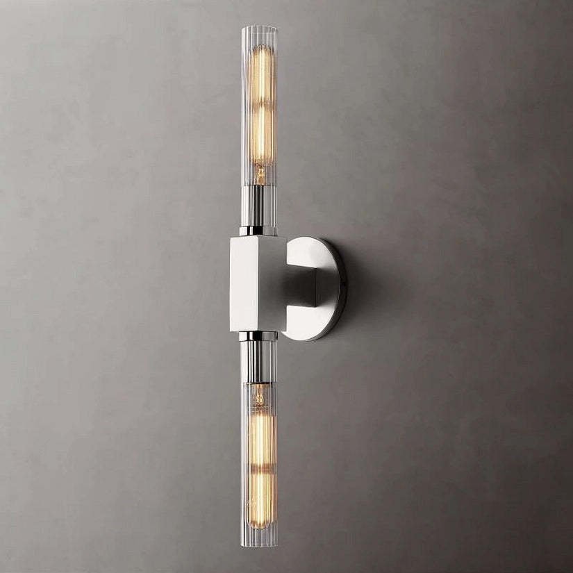 Prismatic Glass Linear Wall Sconce-HiLamps
