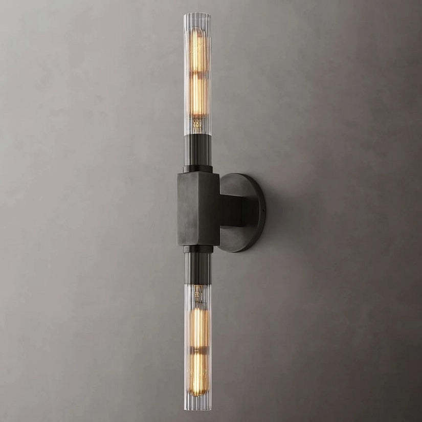 Prismatic Glass Linear Wall Sconce-HiLamps