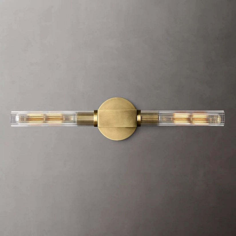 Prismatic Glass Linear Wall Sconce-HiLamps