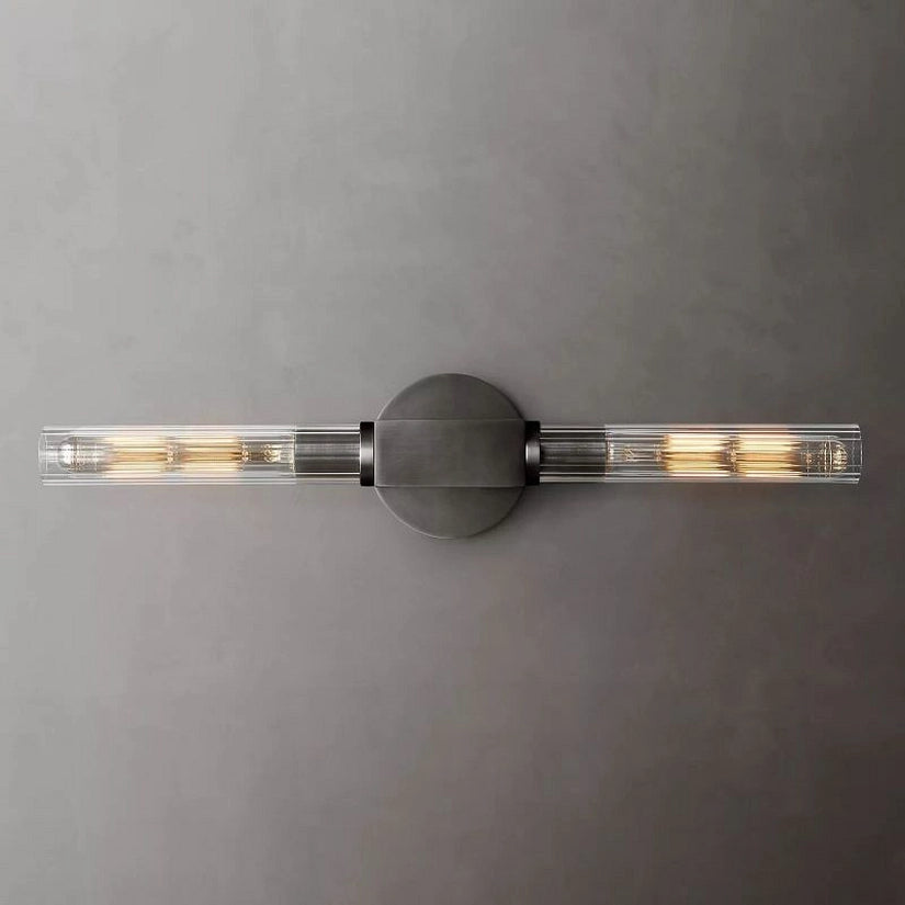 Prismatic Glass Linear Wall Sconce-HiLamps