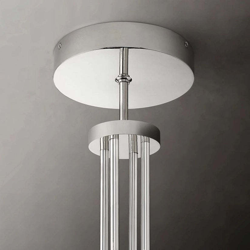 Cypress Glass Round Chandelier 36"-HiLamps