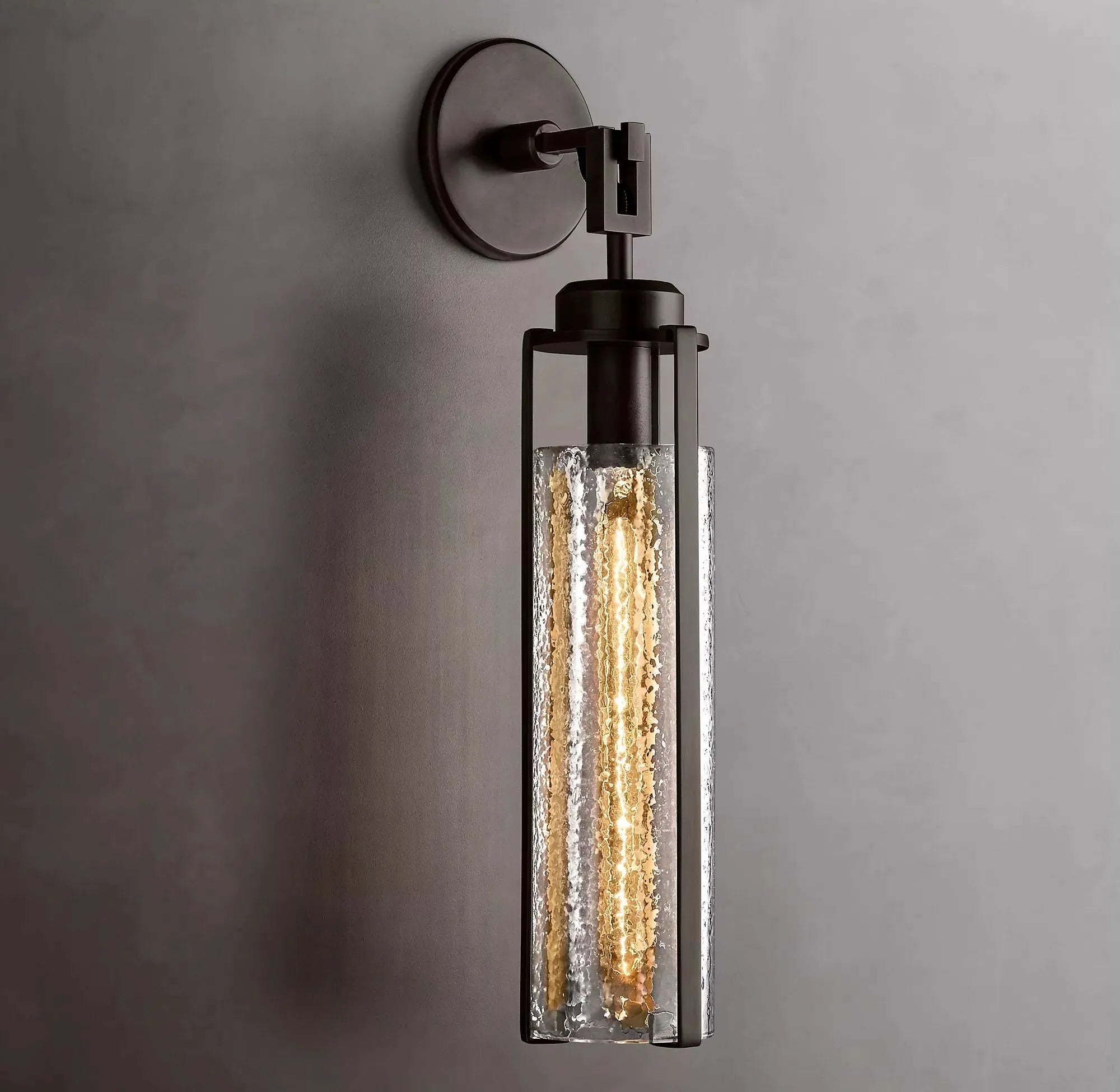 Arpege Glass Shade Cylinder Sconce