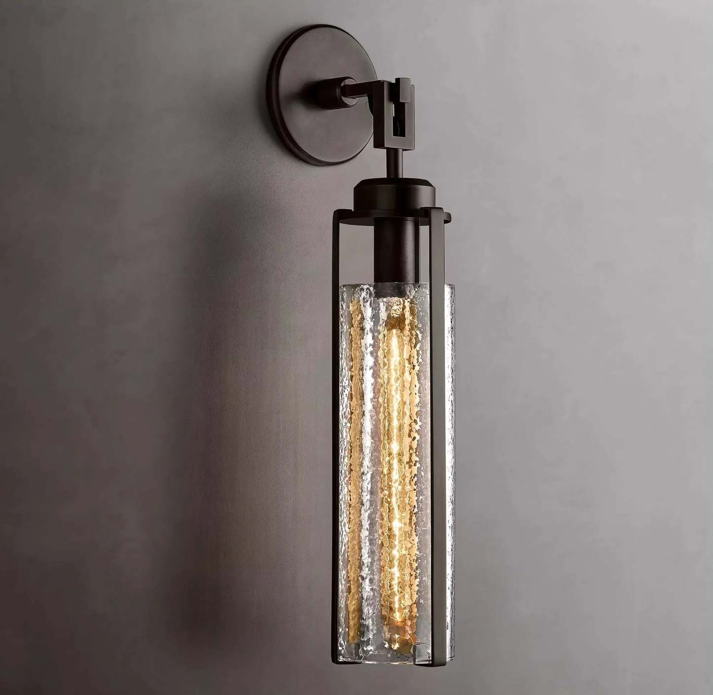 Arpege Glass Shade Cylinder Sconce