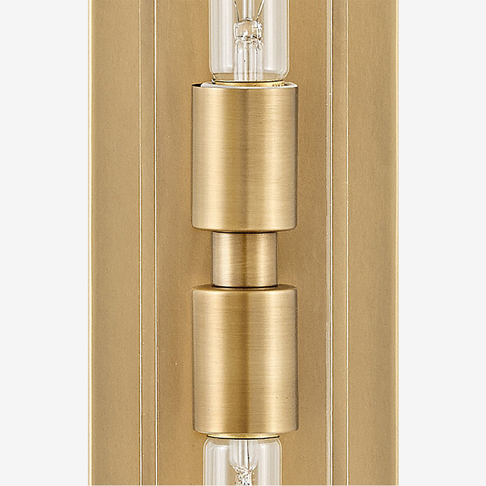 Minimalist Clear Shade Vanity Square Wall Sconce