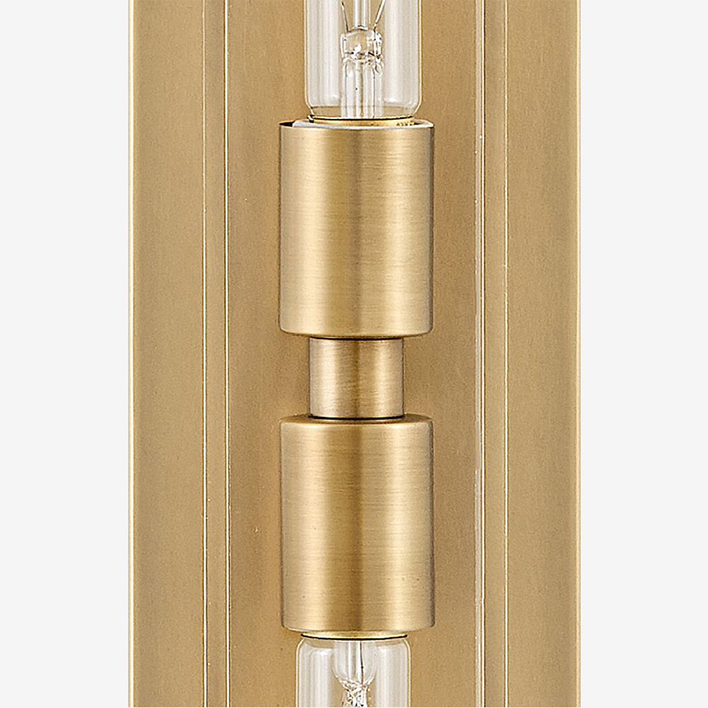 Minimalist Clear Shade Vanity Square Wall Sconce