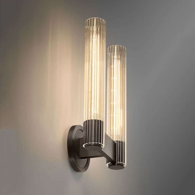Pastis Double Brass Sconce