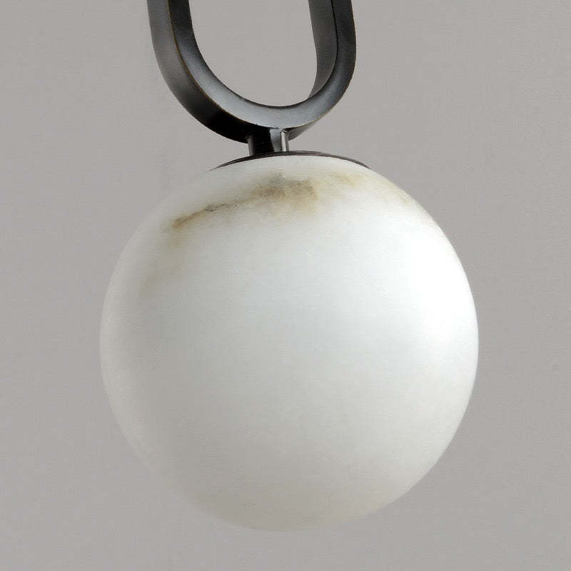 Alabaster Oval Ring Pendant-HiLamps
