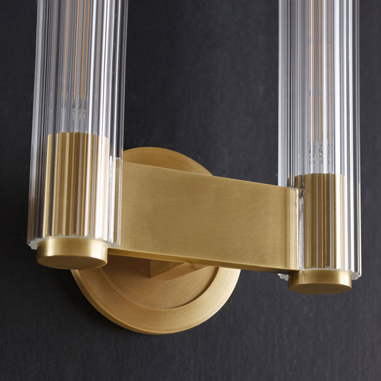 Pastis Double Brass Sconce