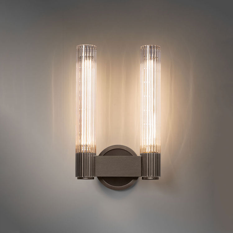 Pastis Double Brass Sconce
