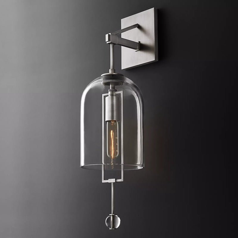 Fulcrum Glass Shade Sconce