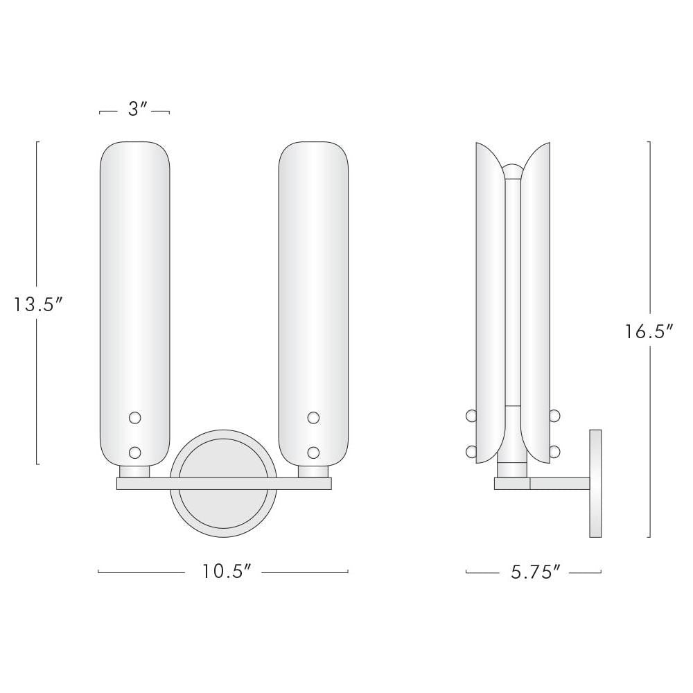 Platiere Double Sconce