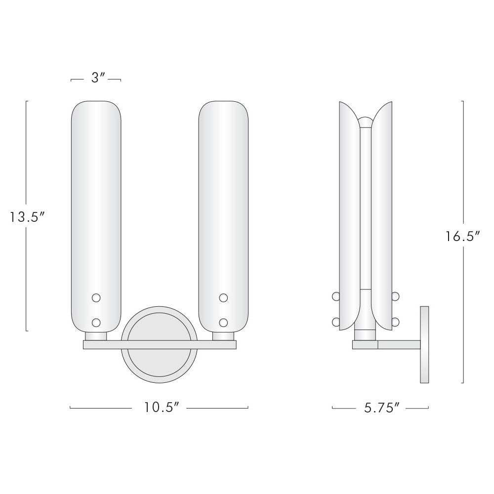 Platiere Double Sconce