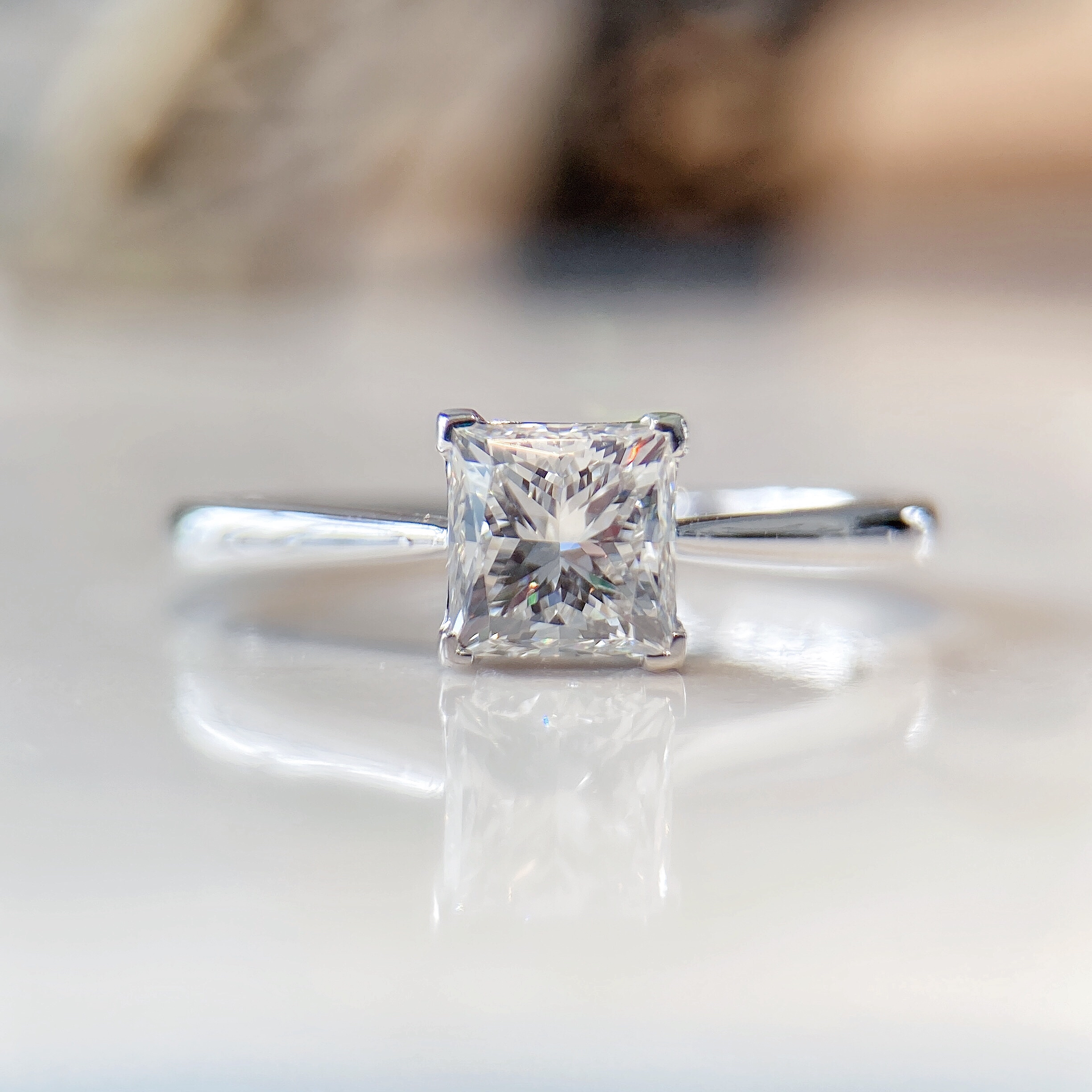 1ct princess diamond ring