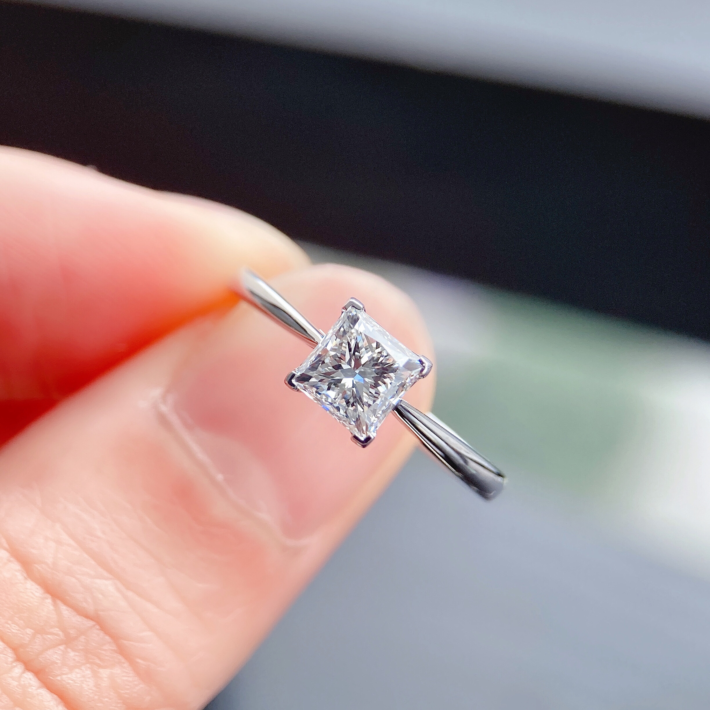 1ct princess diamond ring