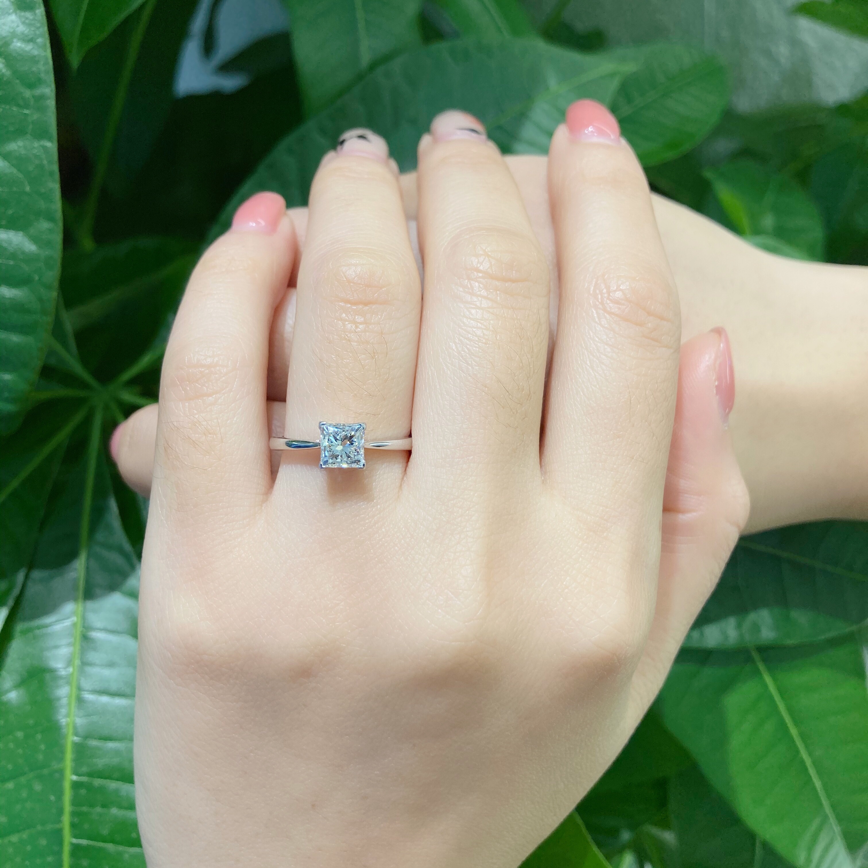 1ct princess diamond ring