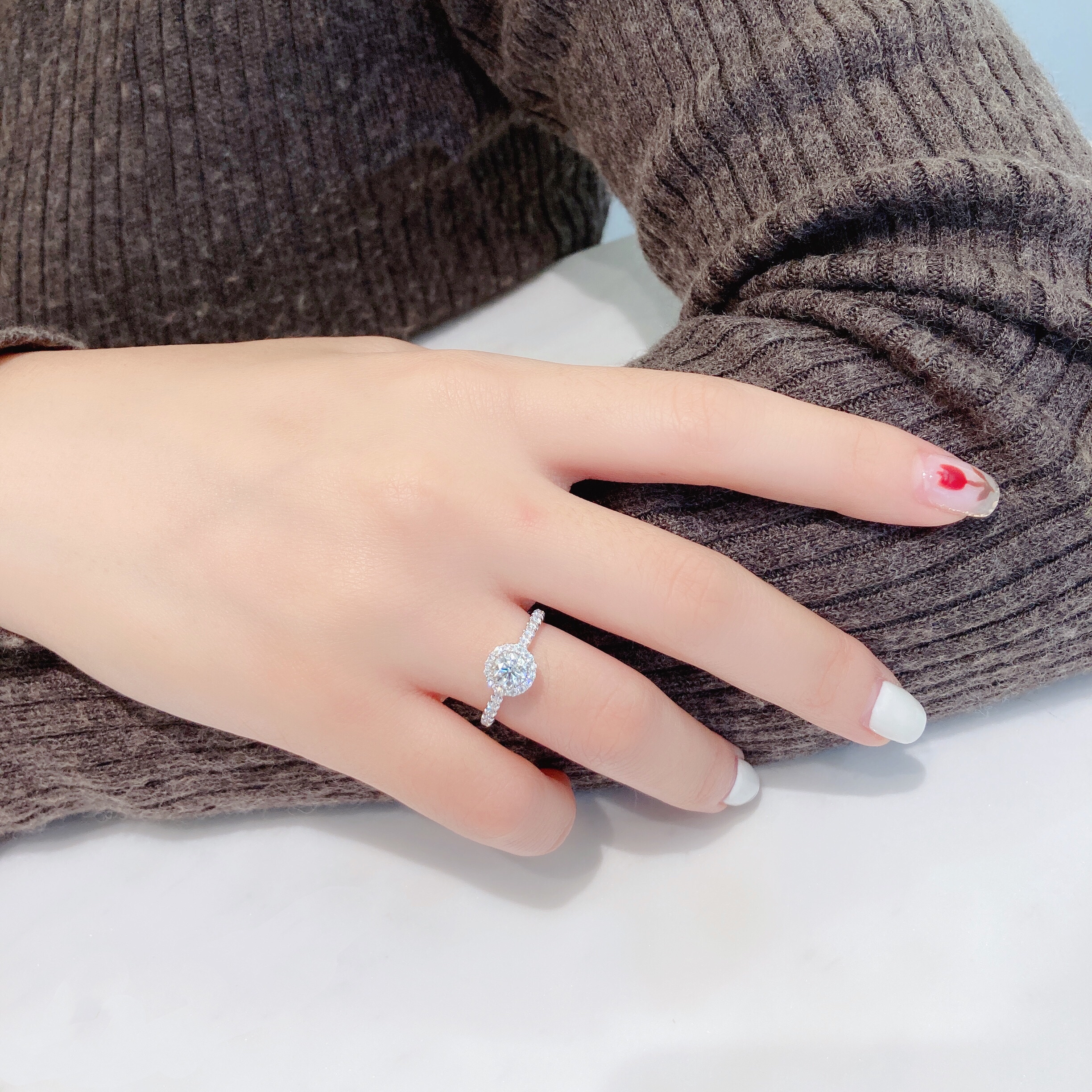 0.5ct round diamond ring