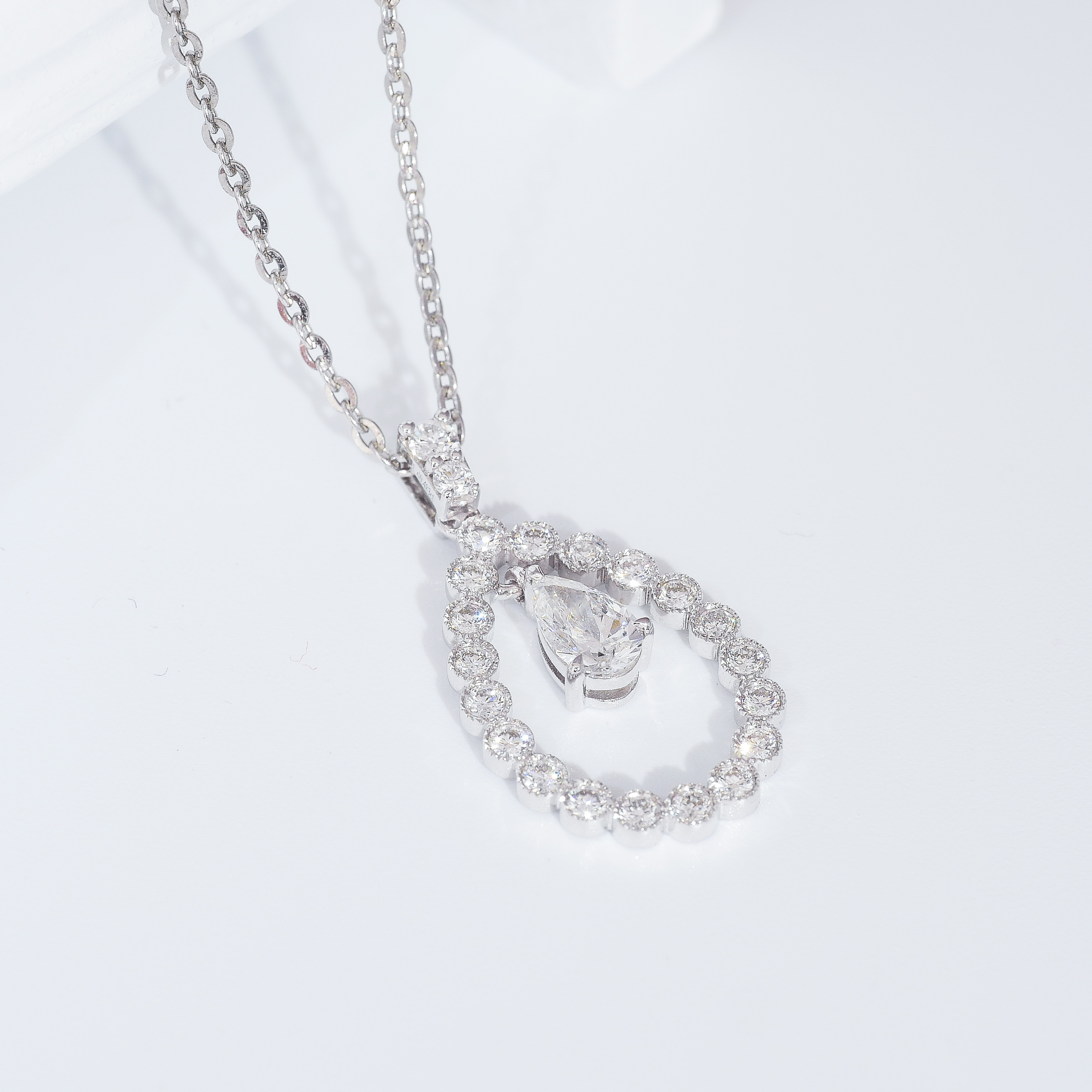 0.5ct PEAR Diamond Pendant 