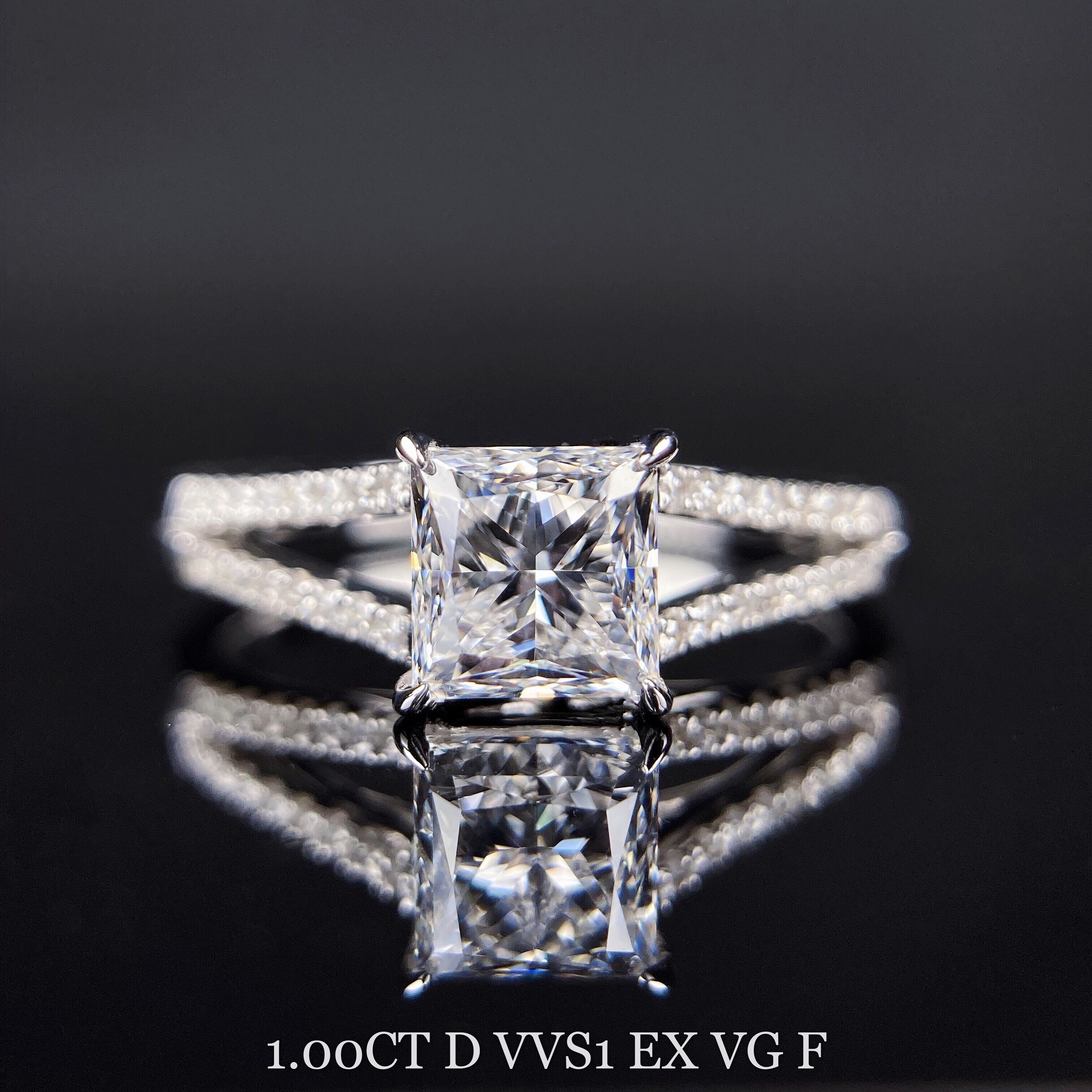 1ct princess diamond ring