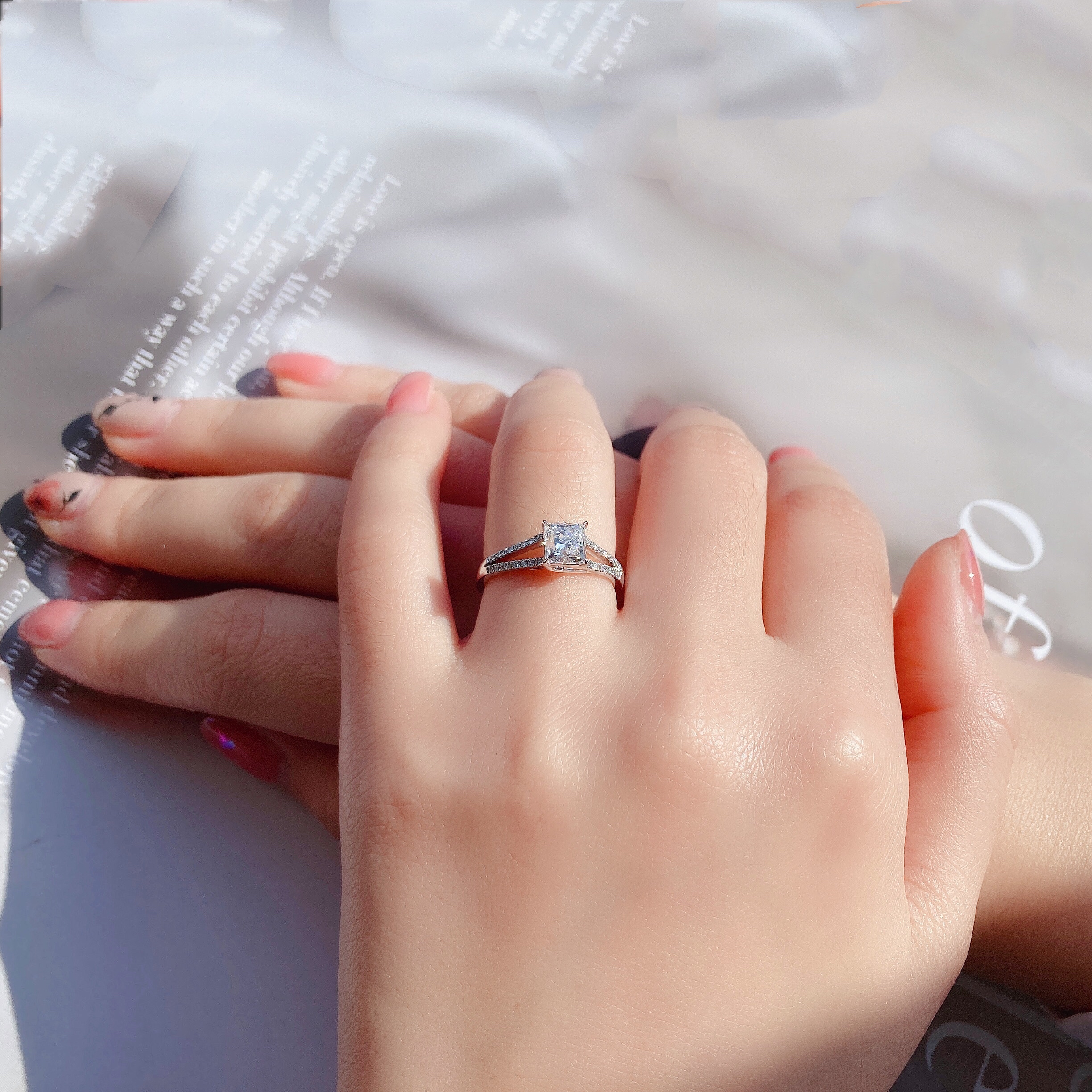 1ct princess diamond ring