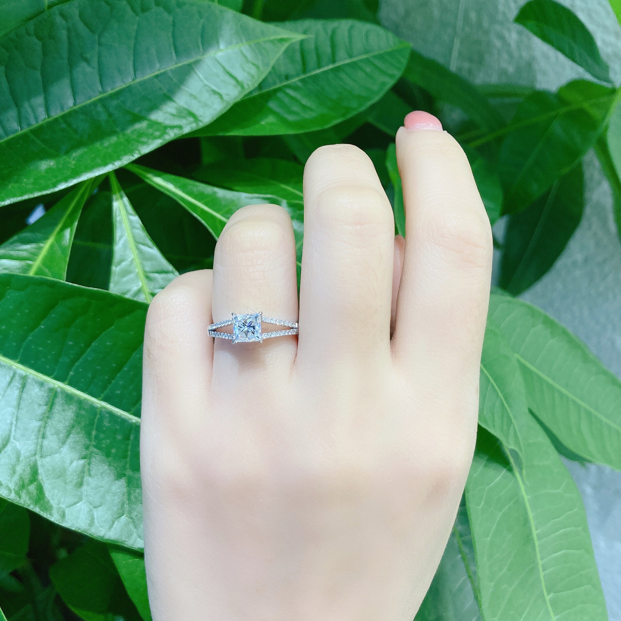 1ct princess diamond ring