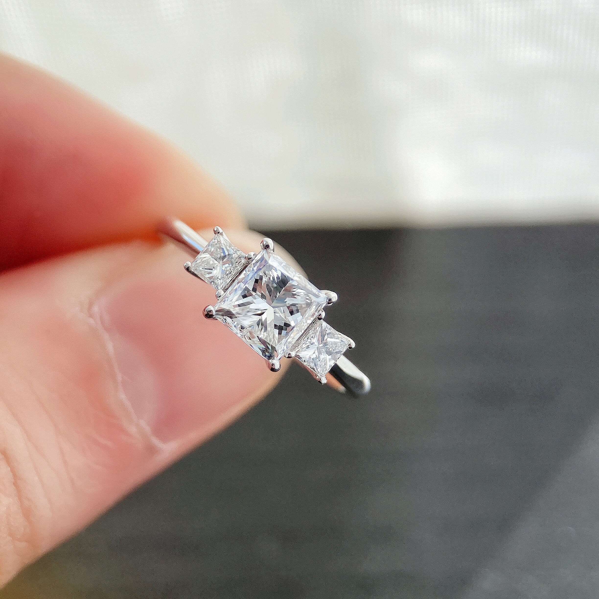 Princess diamond ring