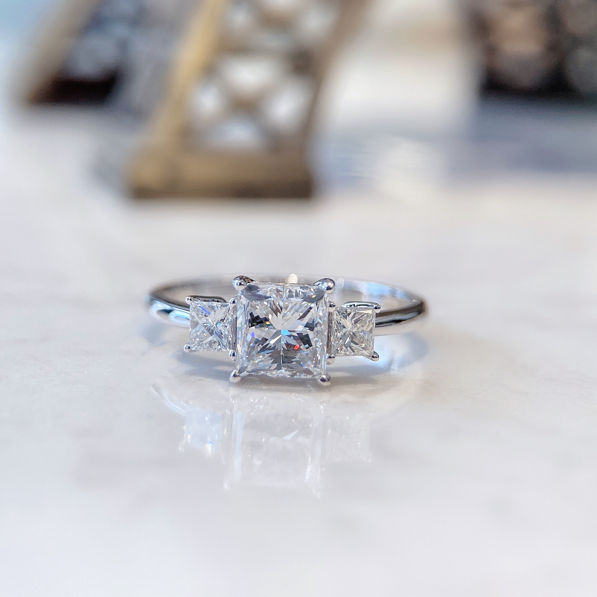 Princess diamond ring