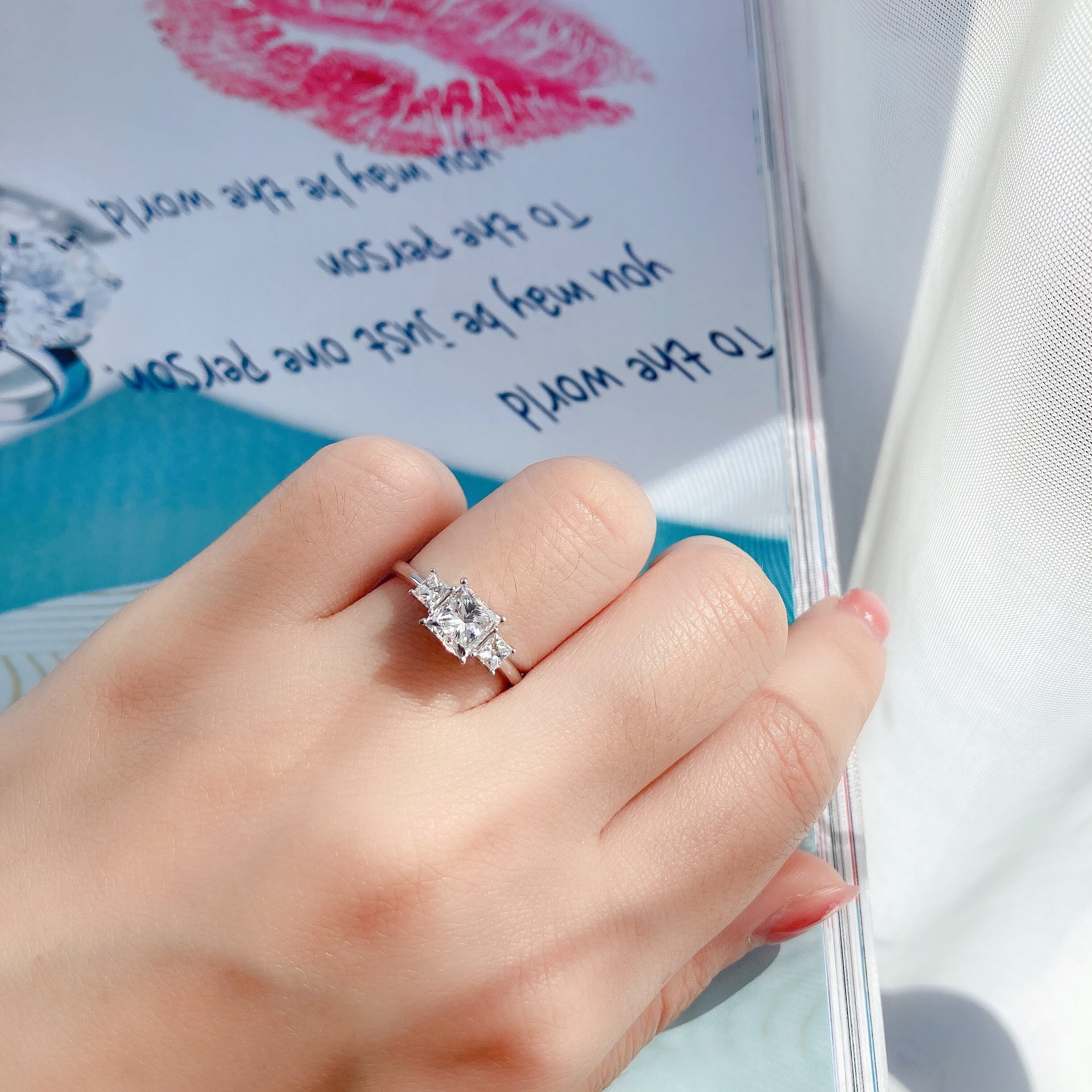 Princess diamond ring