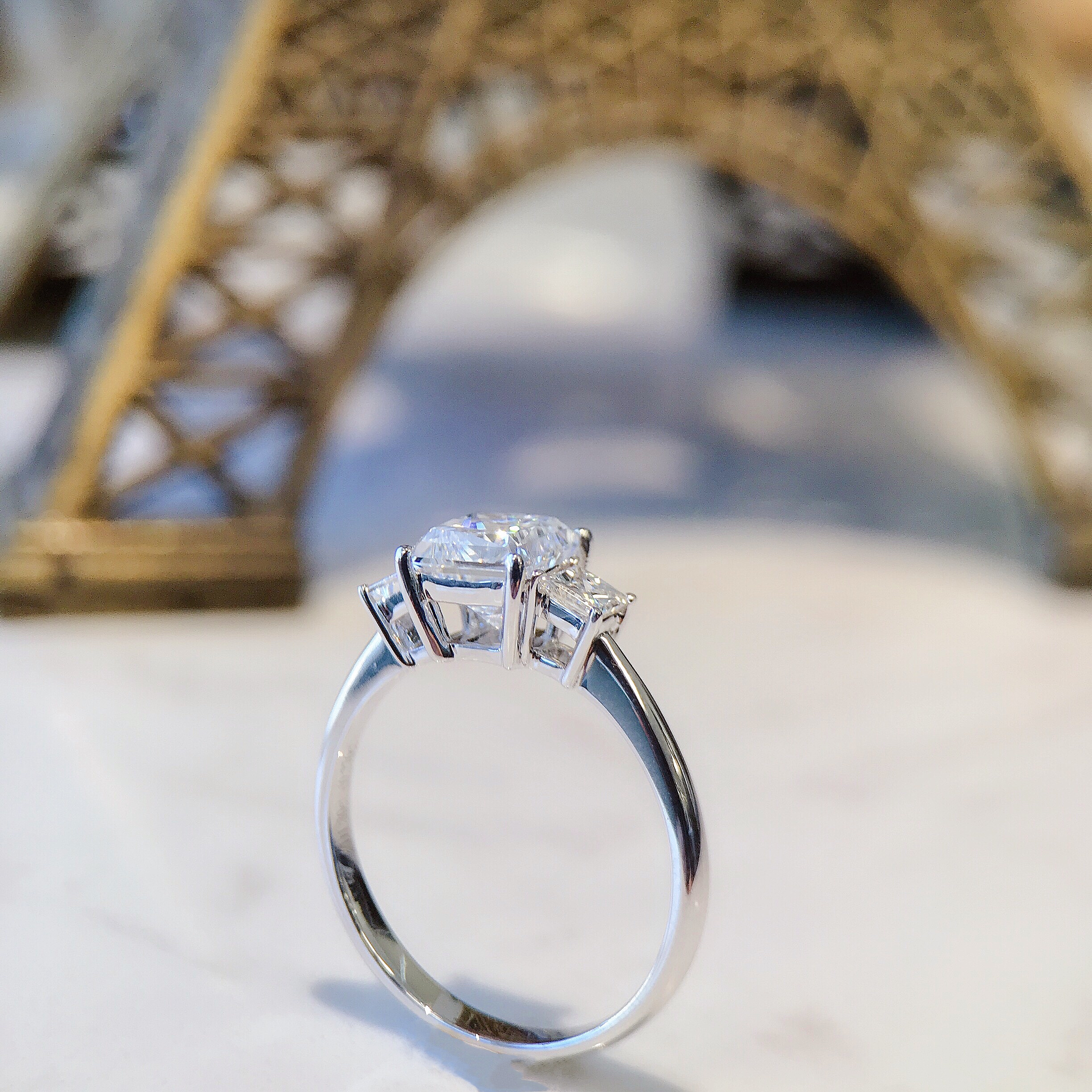 Princess diamond ring
