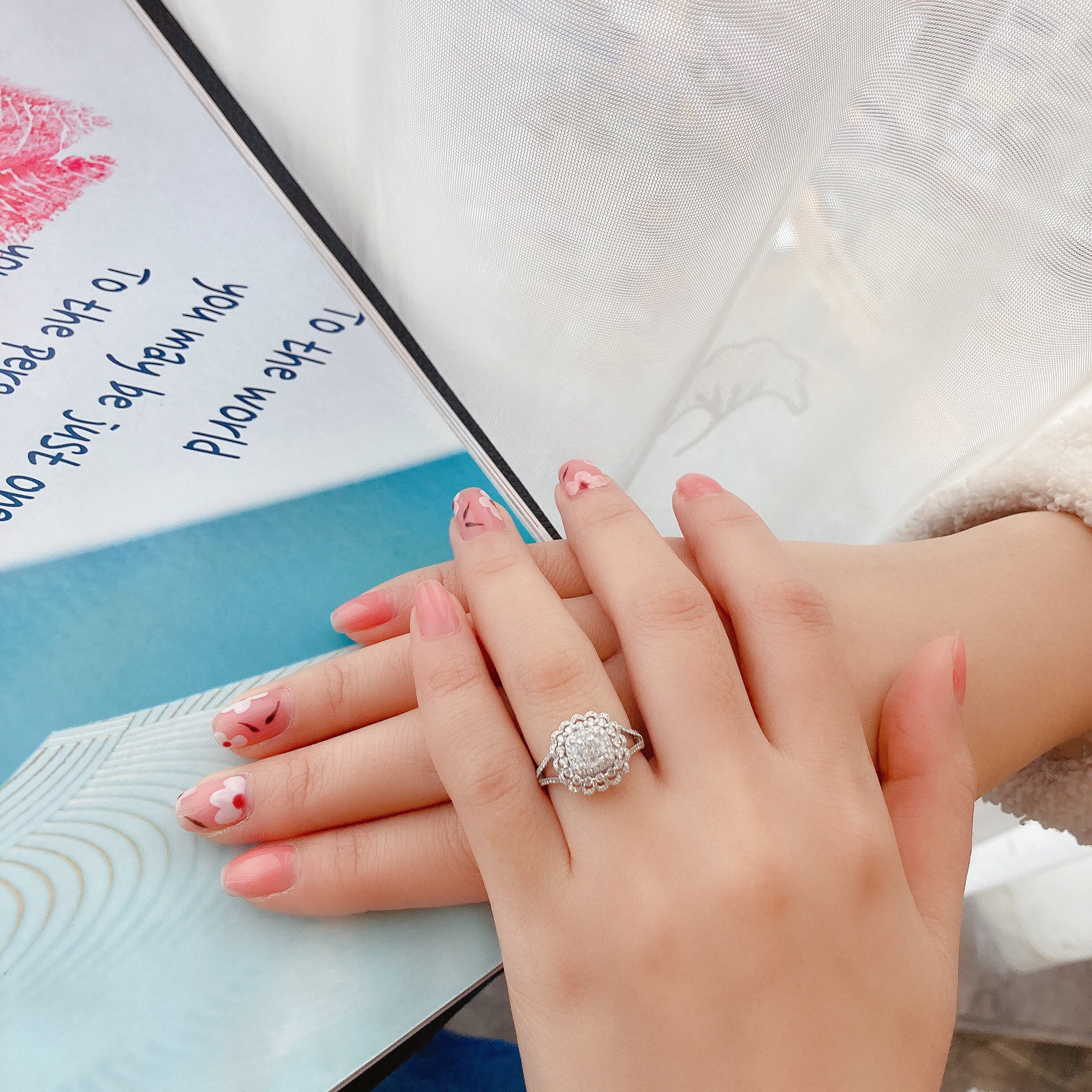 1ct cushion diamond ring