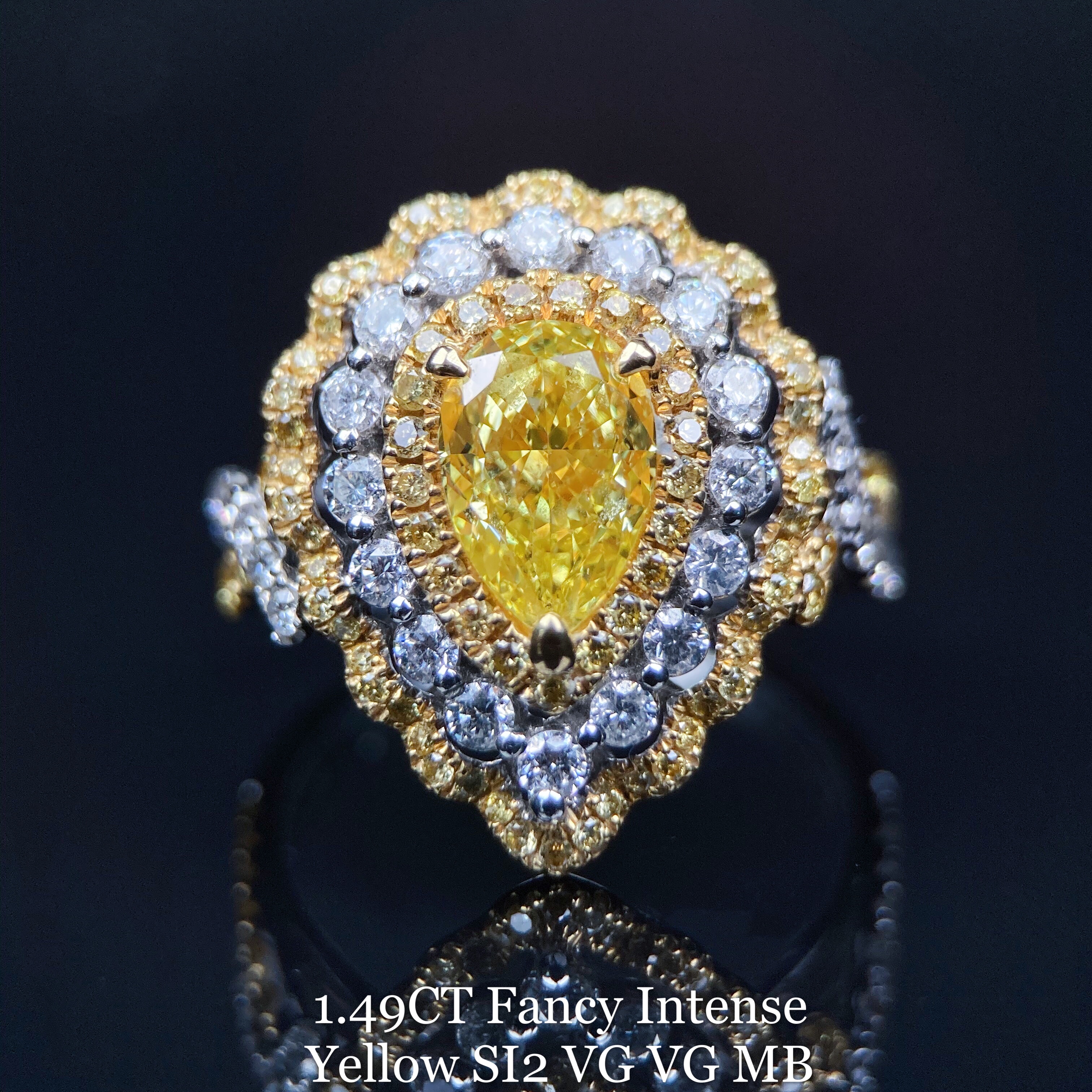 15ct Pear Diamond Ring