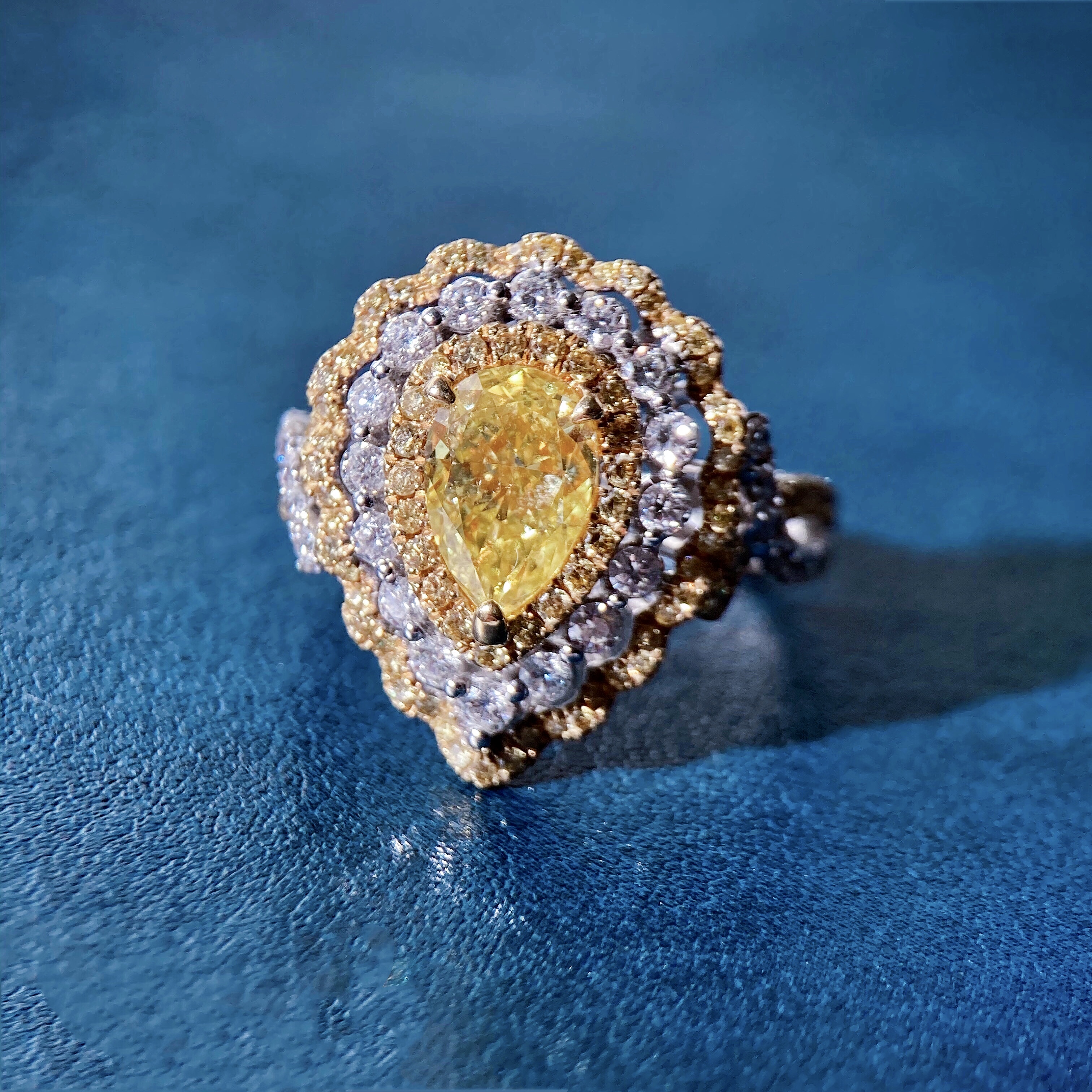 15ct Pear Diamond Ring