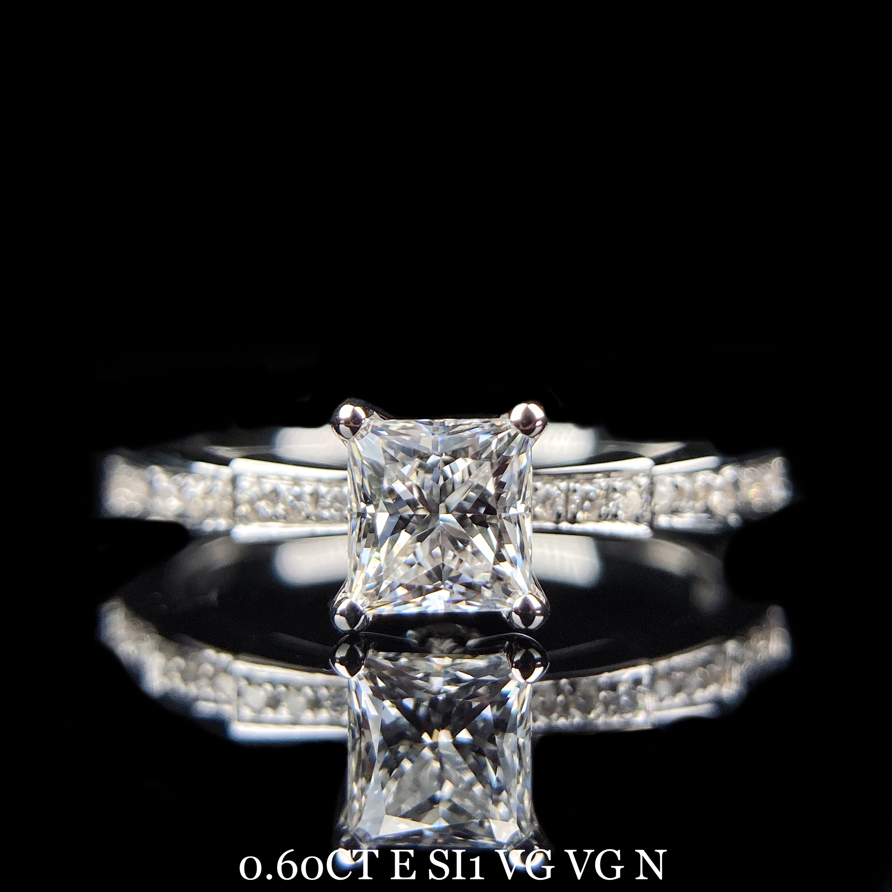 0.6ct princess diamond ring