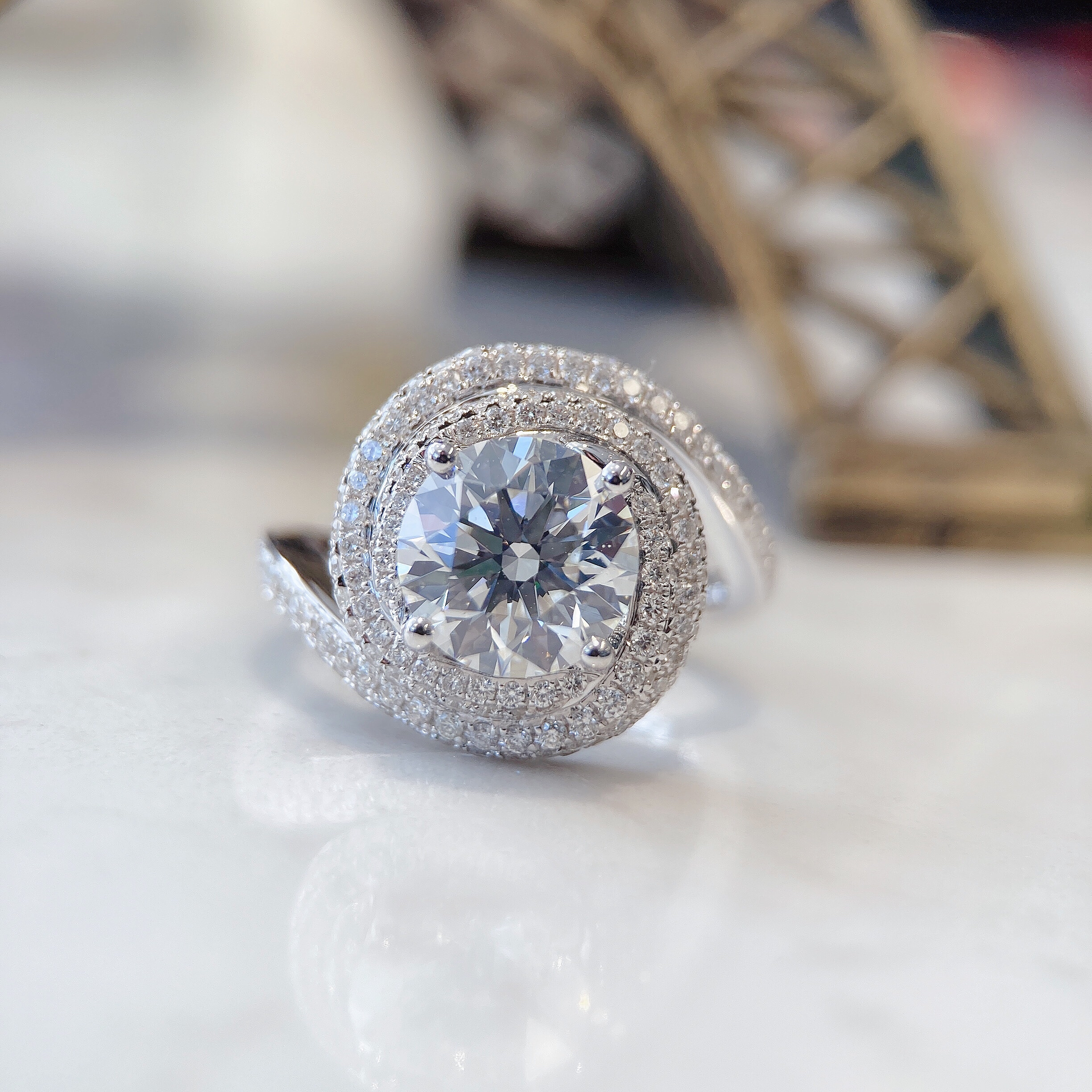 2ct round diamond ring
